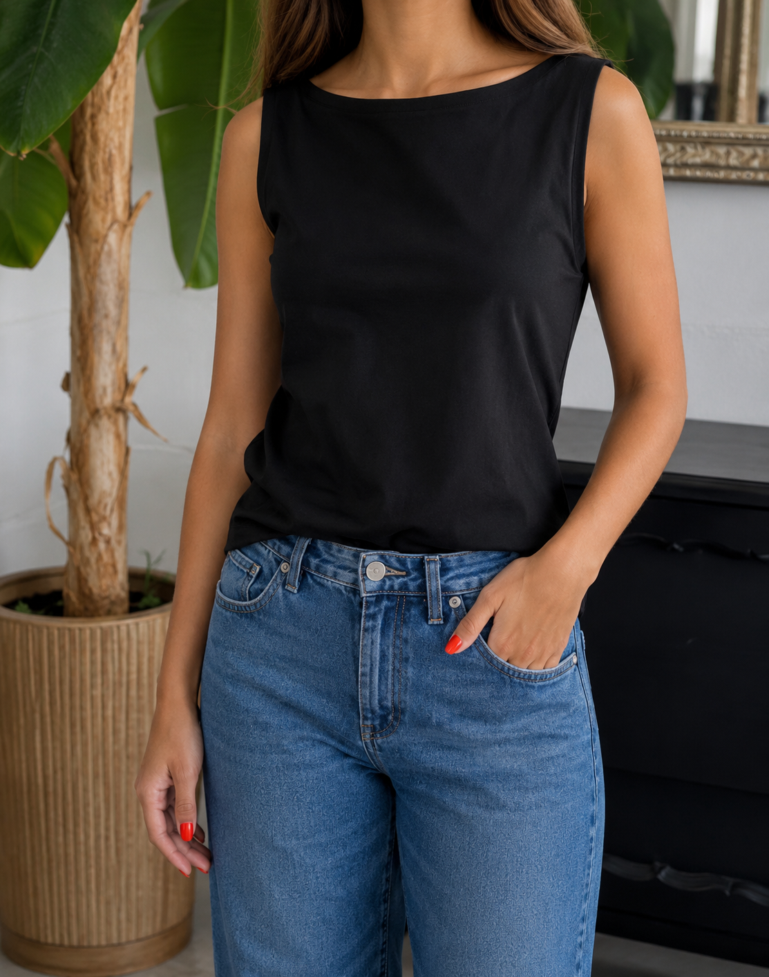 Top smanicato Kate ESSENTIAL