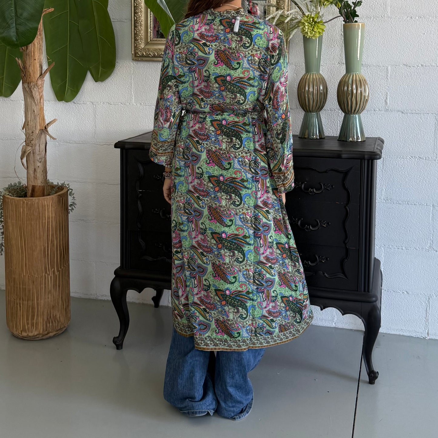 Kimono lungo Seta Indiana