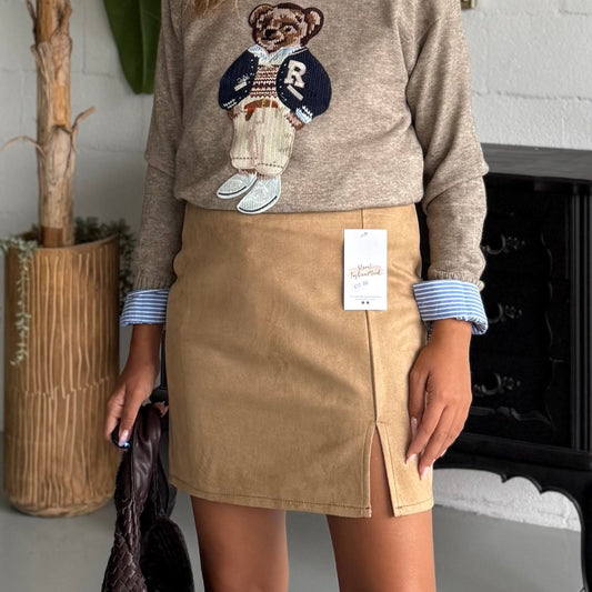 Minigonna in Suede