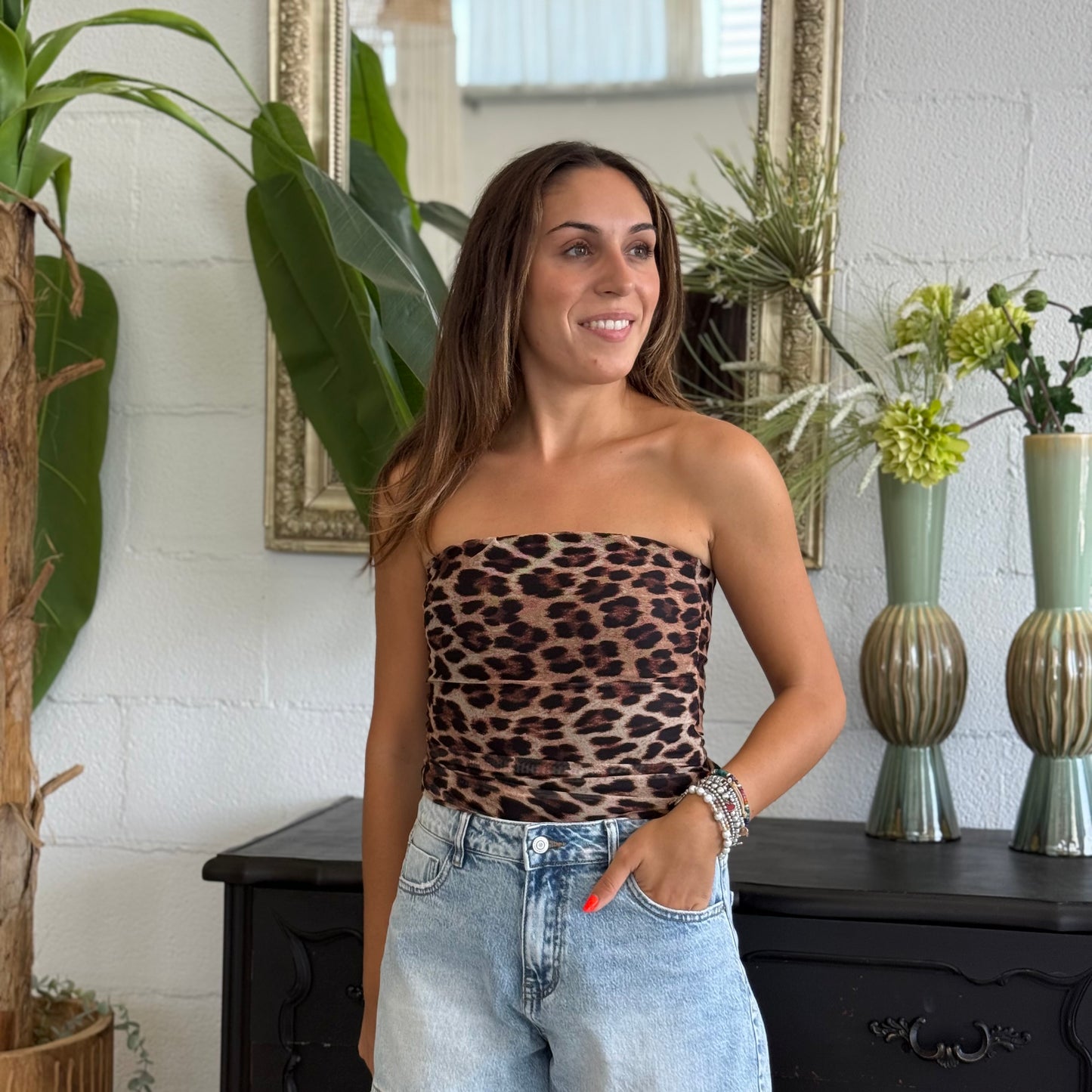 Top a fascia Leopard