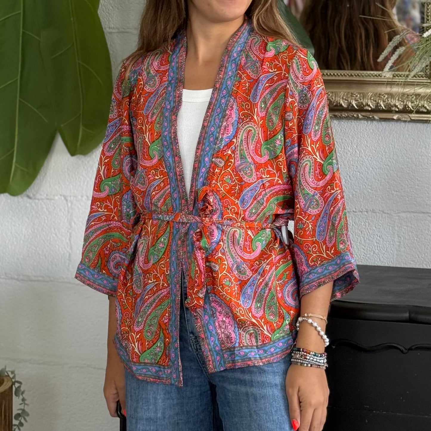 Kimono corto Seta Indiana