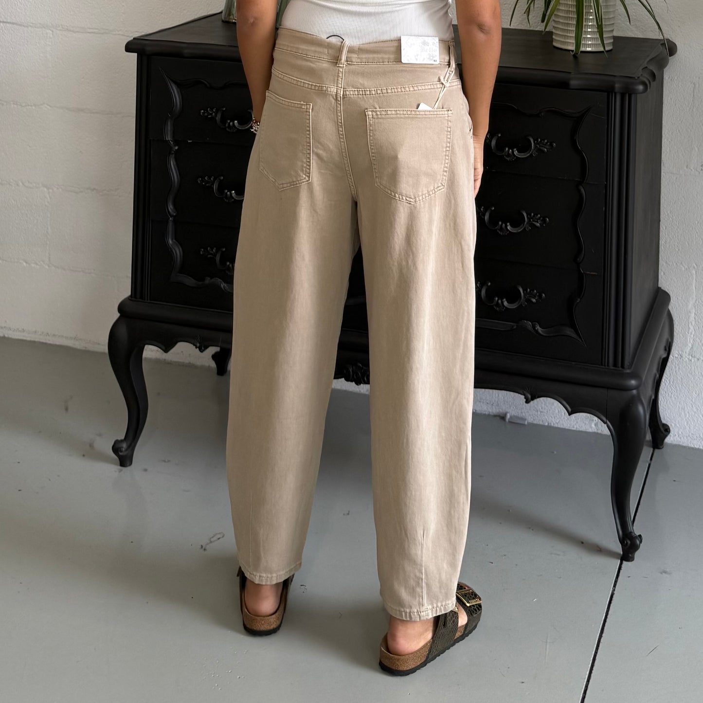 Jeans Ballon Beige