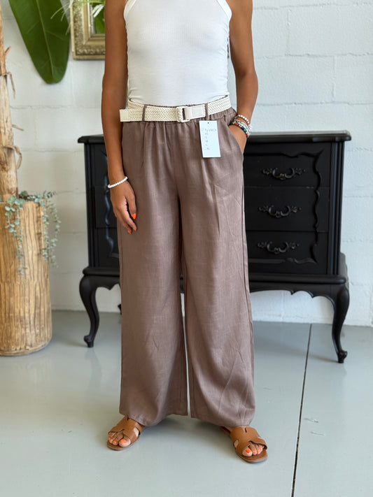 Pantalone Lino Mara Biscotto