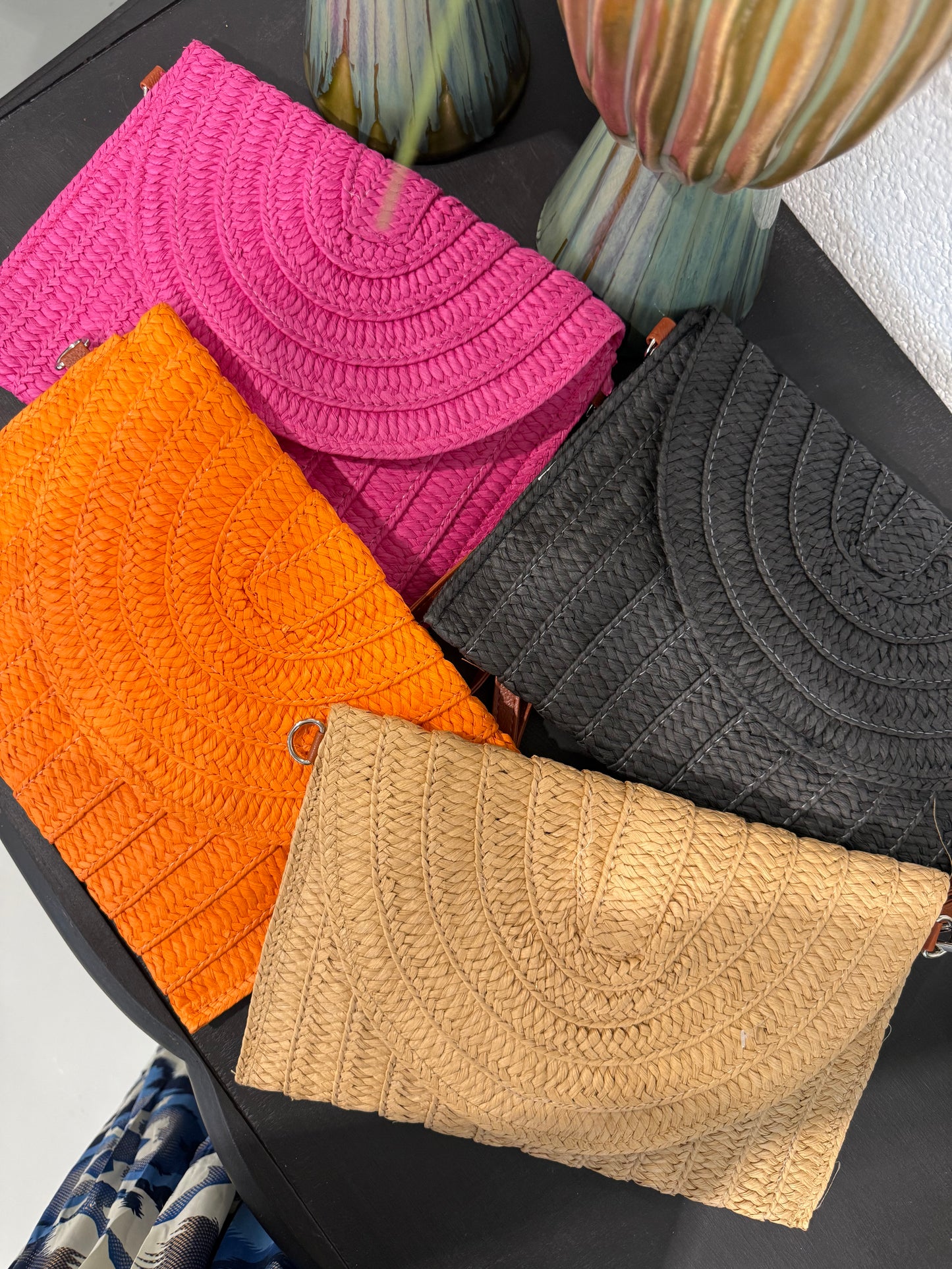 Pochette in paglia