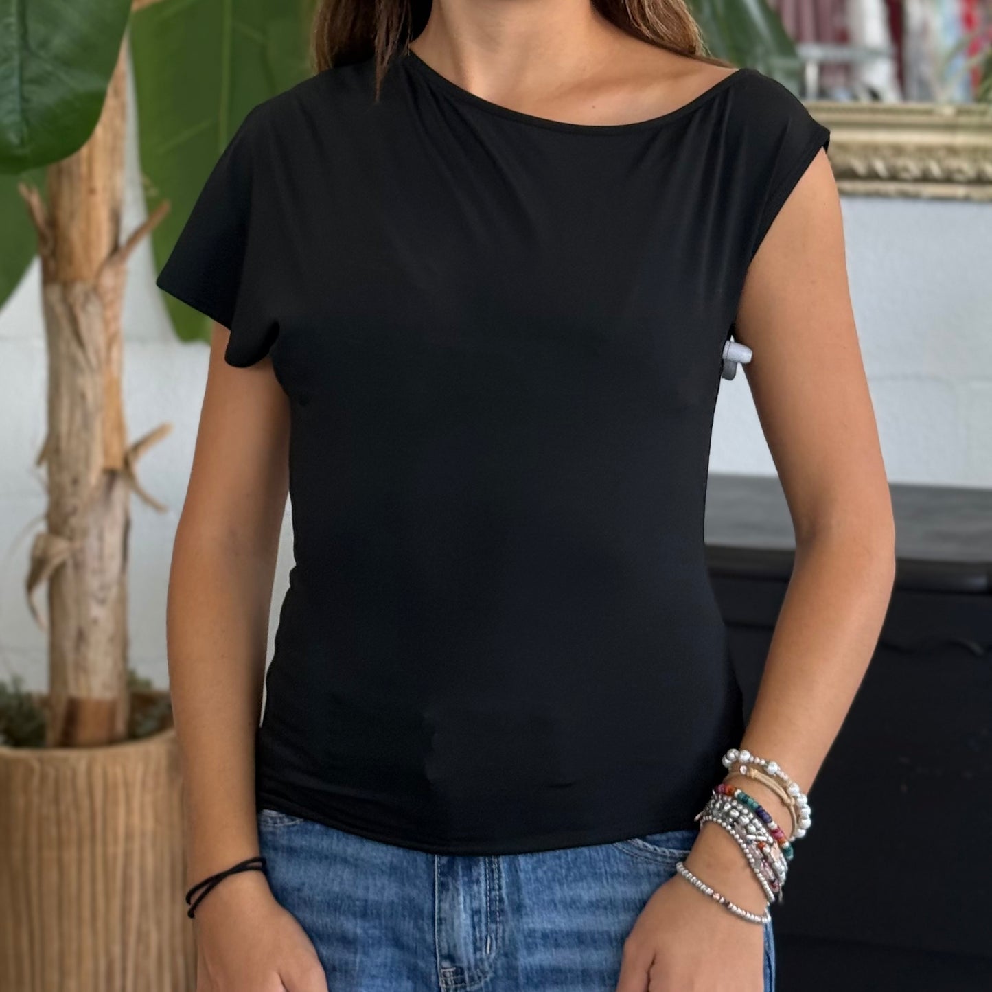 Top monospalla Lety Noir