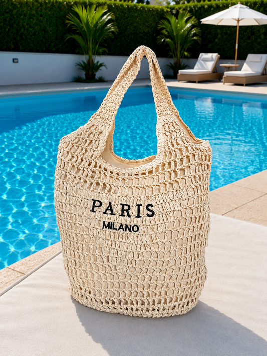 Borsa in paglia Paris