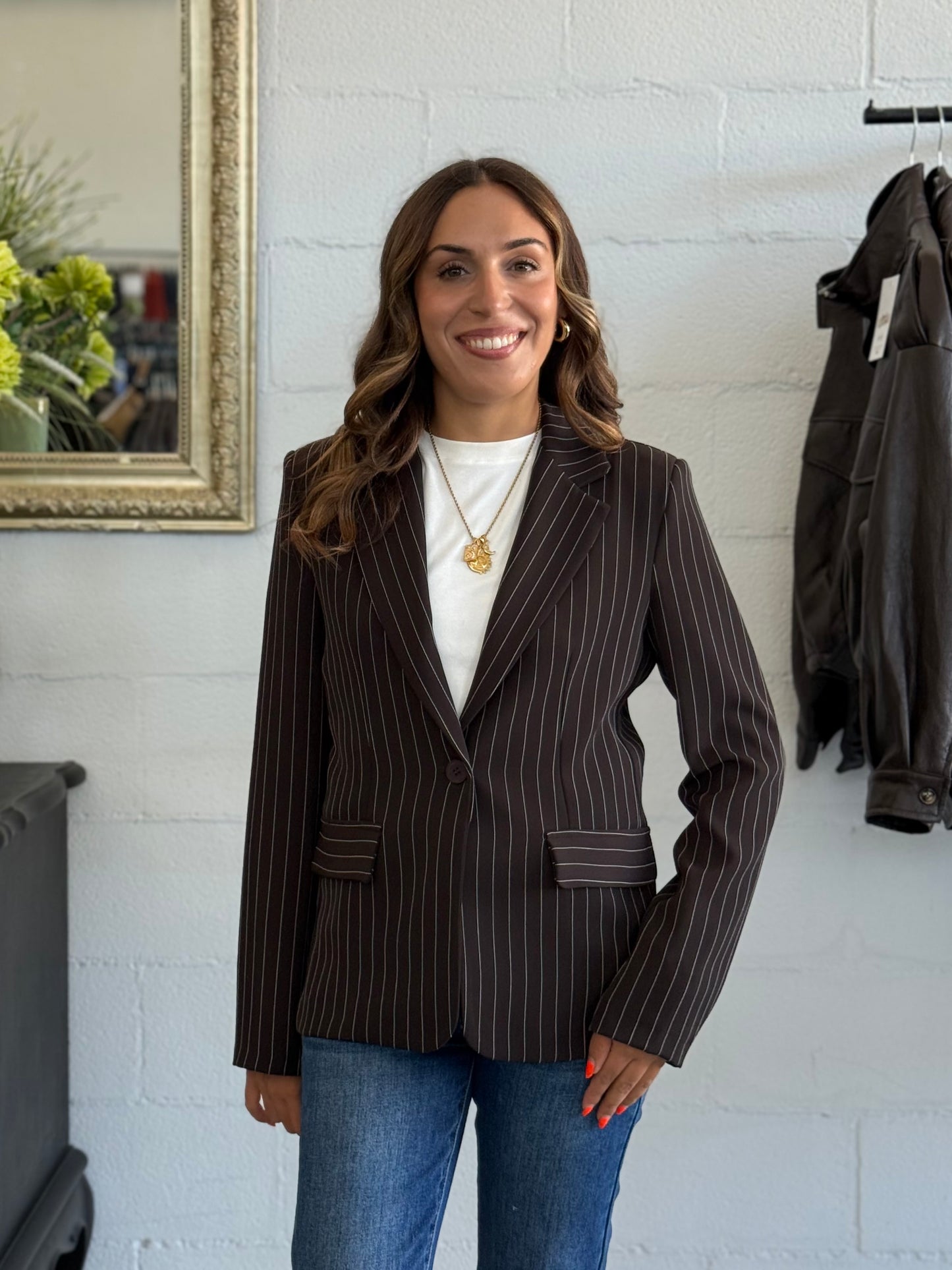 Blazer Premium Gessato Moro