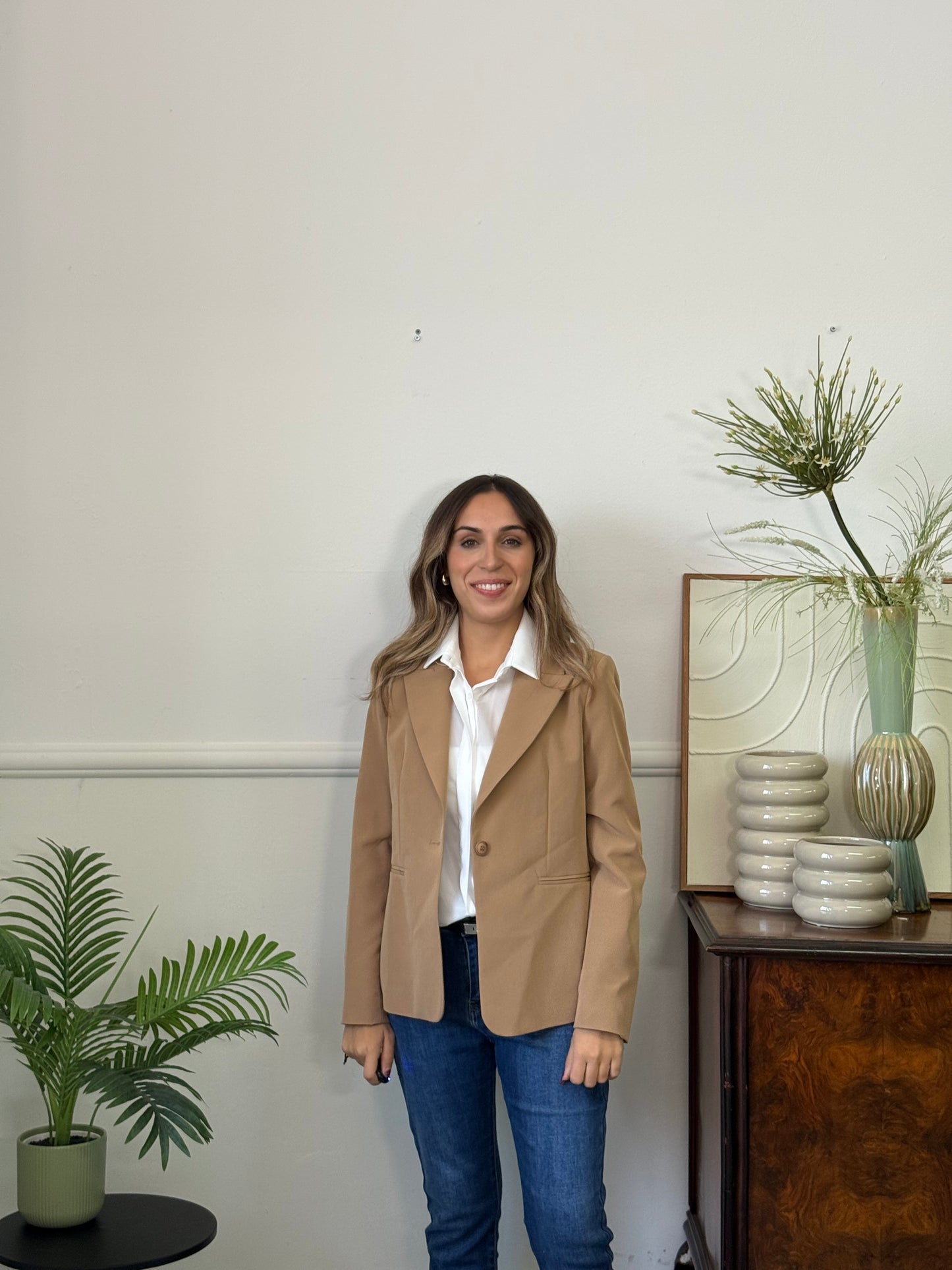 Blazer Luxury Monopetto Camel