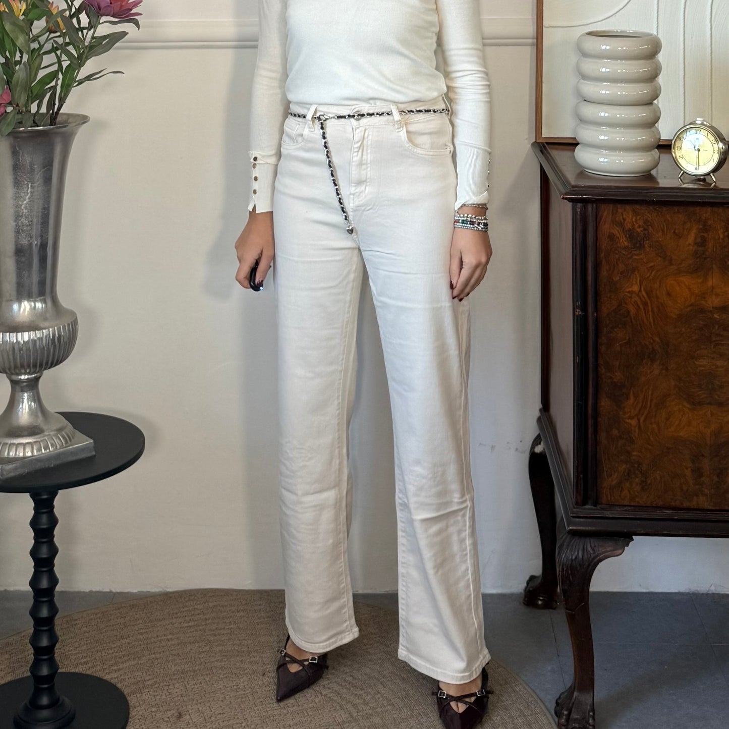 Jeans Crema DA AVERE Love It