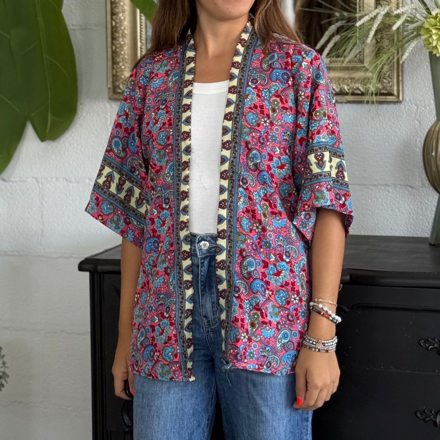 Kimono corto Seta Indiana