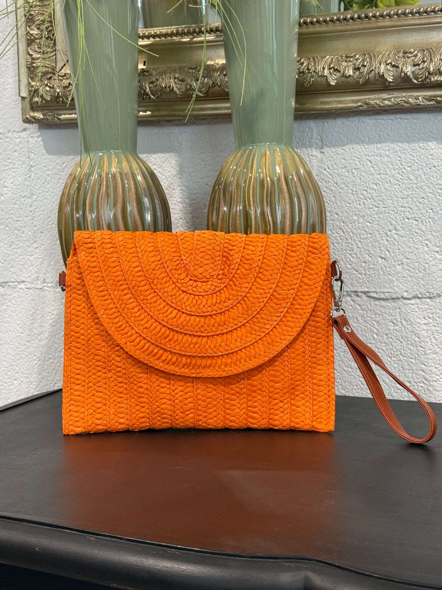 Pochette in paglia