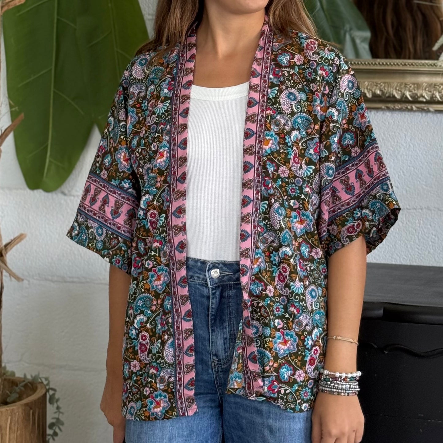 Kimono corto Seta Indiana