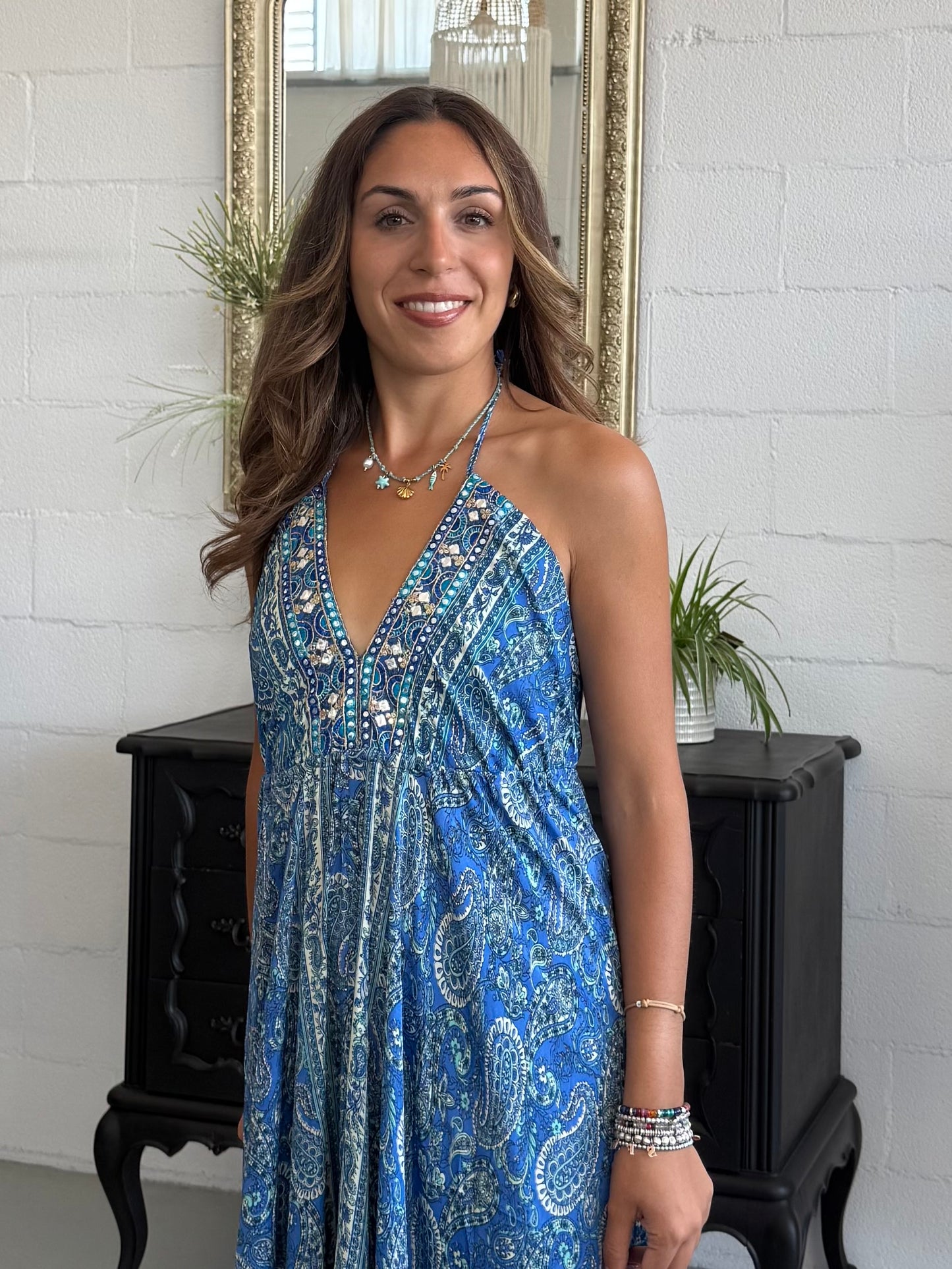Vestito Ibiza Blu