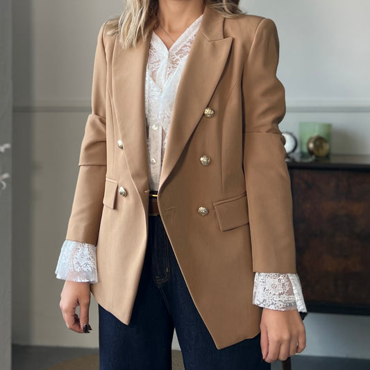 Blazer Luxury Camel
