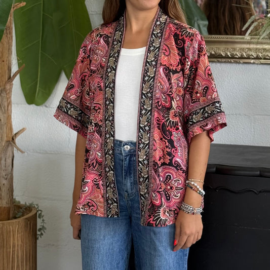 Kimono corto Seta Indiana