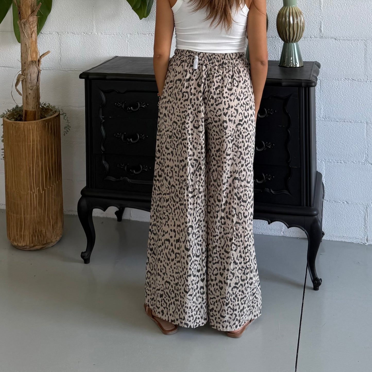 Pantalone Leopard in cotone
