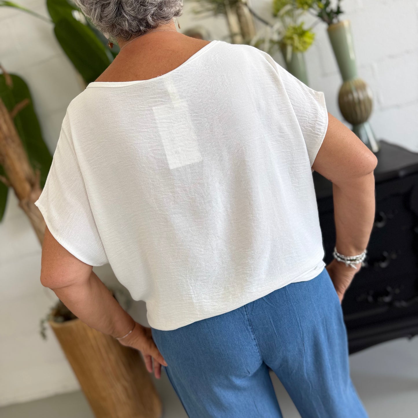 Camicia Bianco con nodo