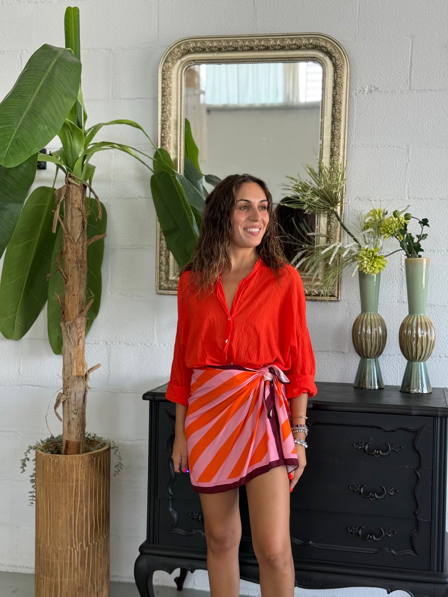 Minigonna Pareo Stripes