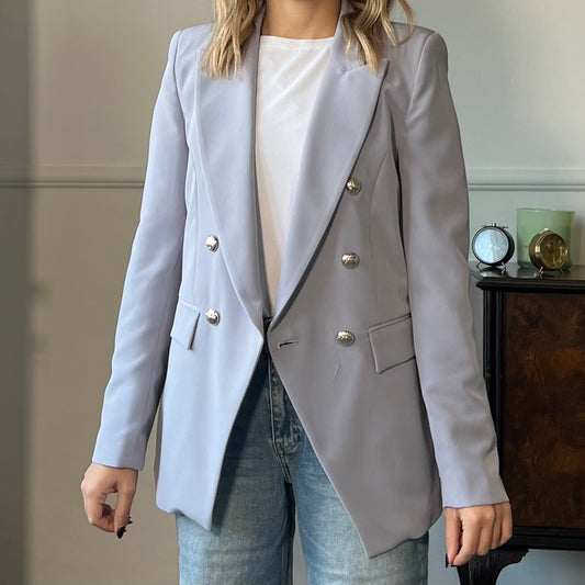 Blazer Luxury Grigio Perla