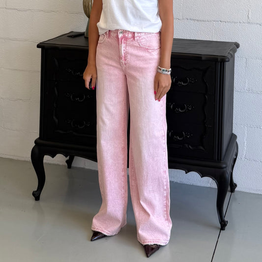 Jeans dritto Rosa