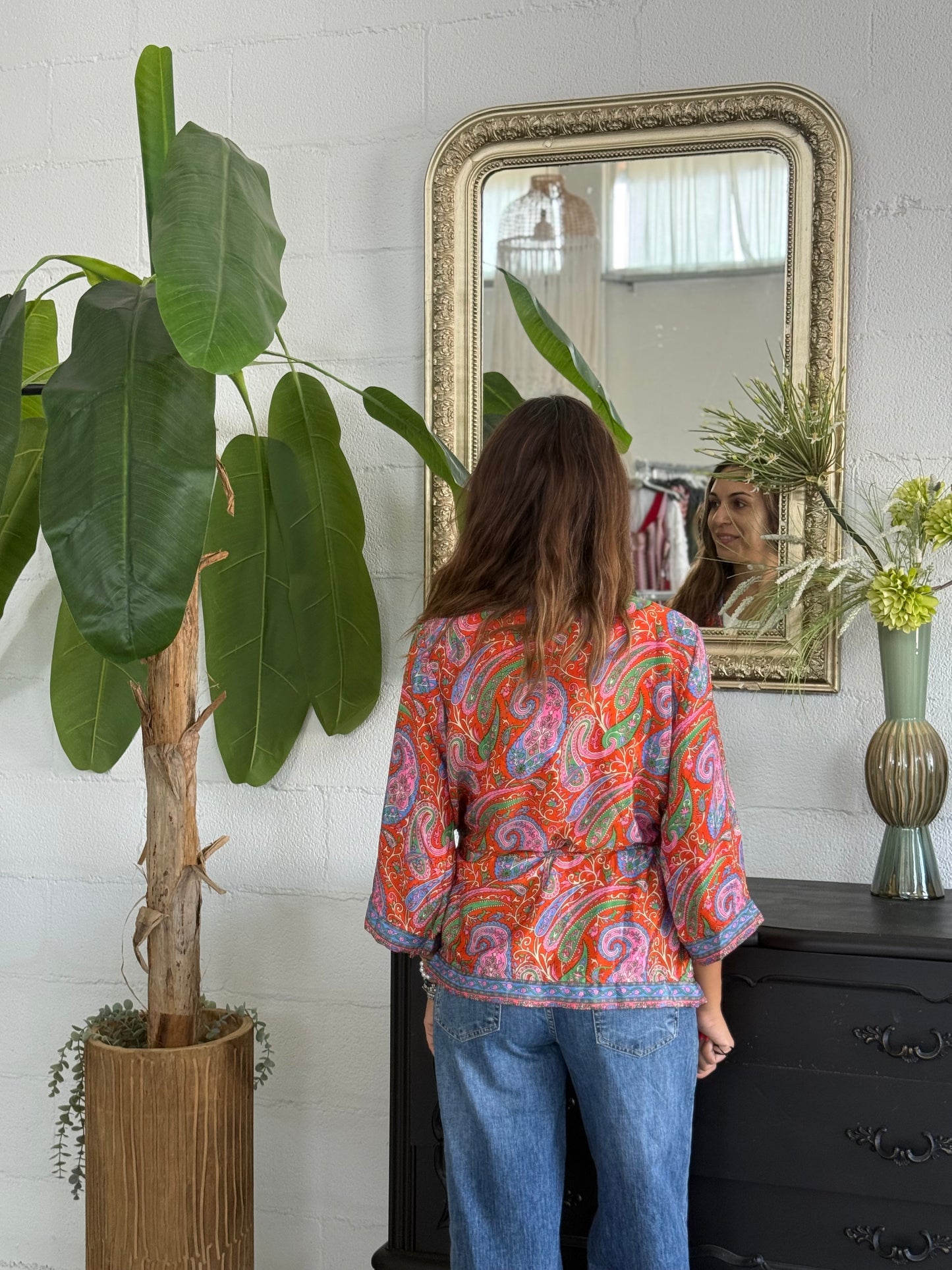 Kimono corto Seta Indiana