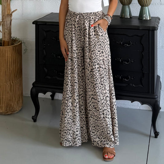 Pantalone Leopard in cotone