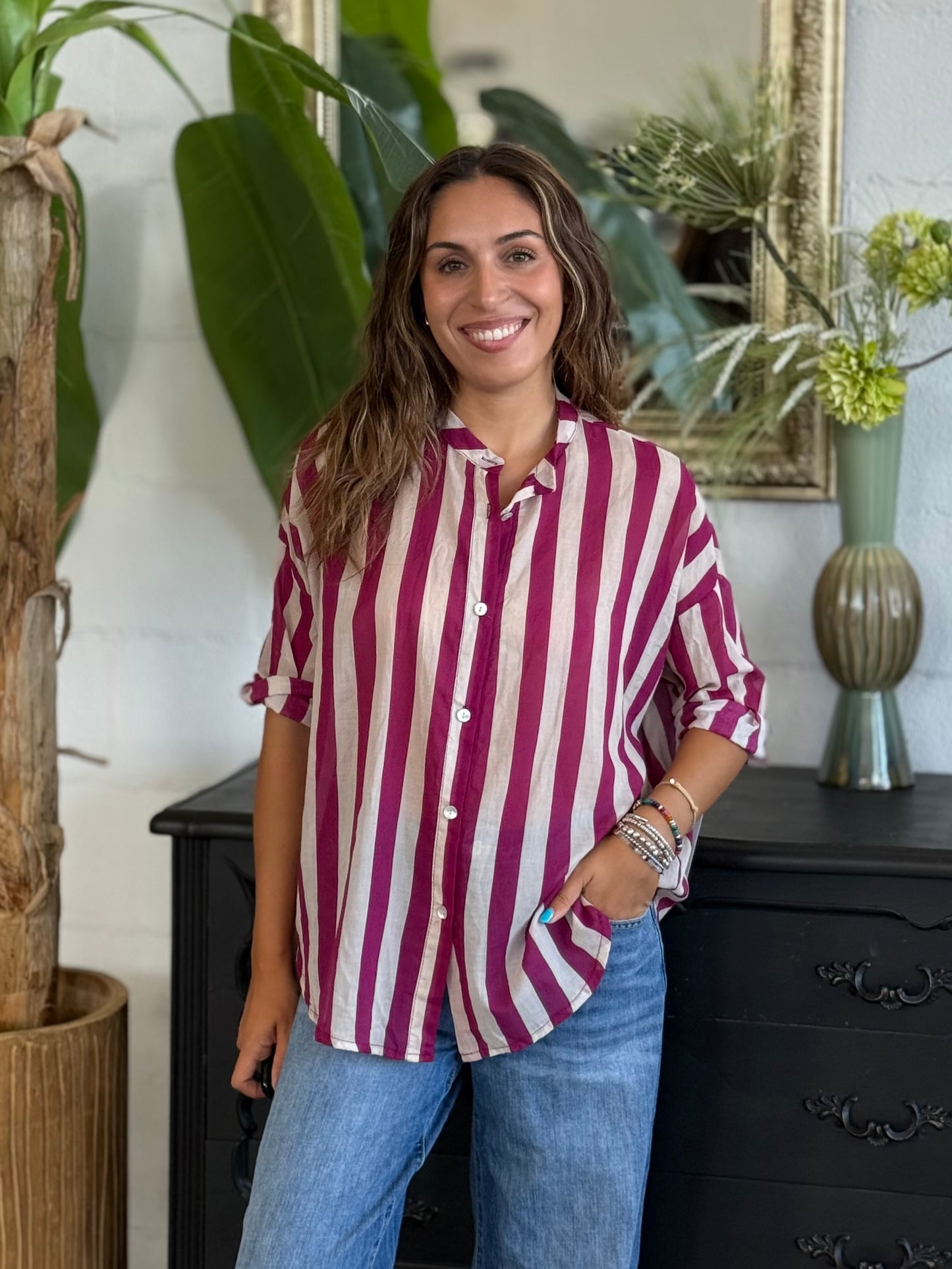 Camicia MUST a righe in cotone