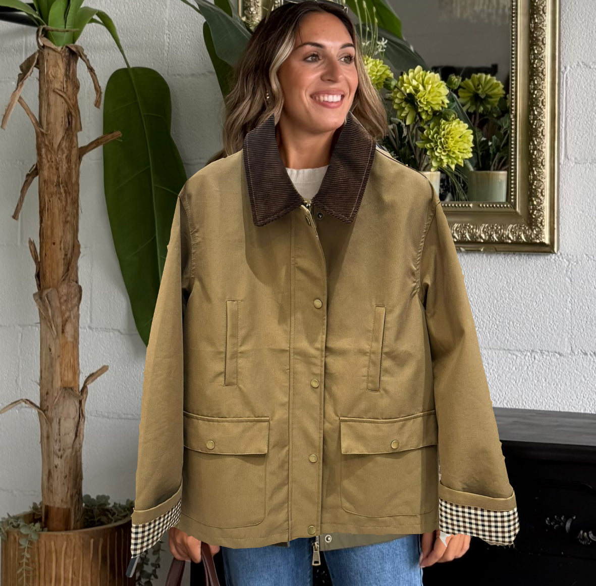 Giubbotto stile Barbour