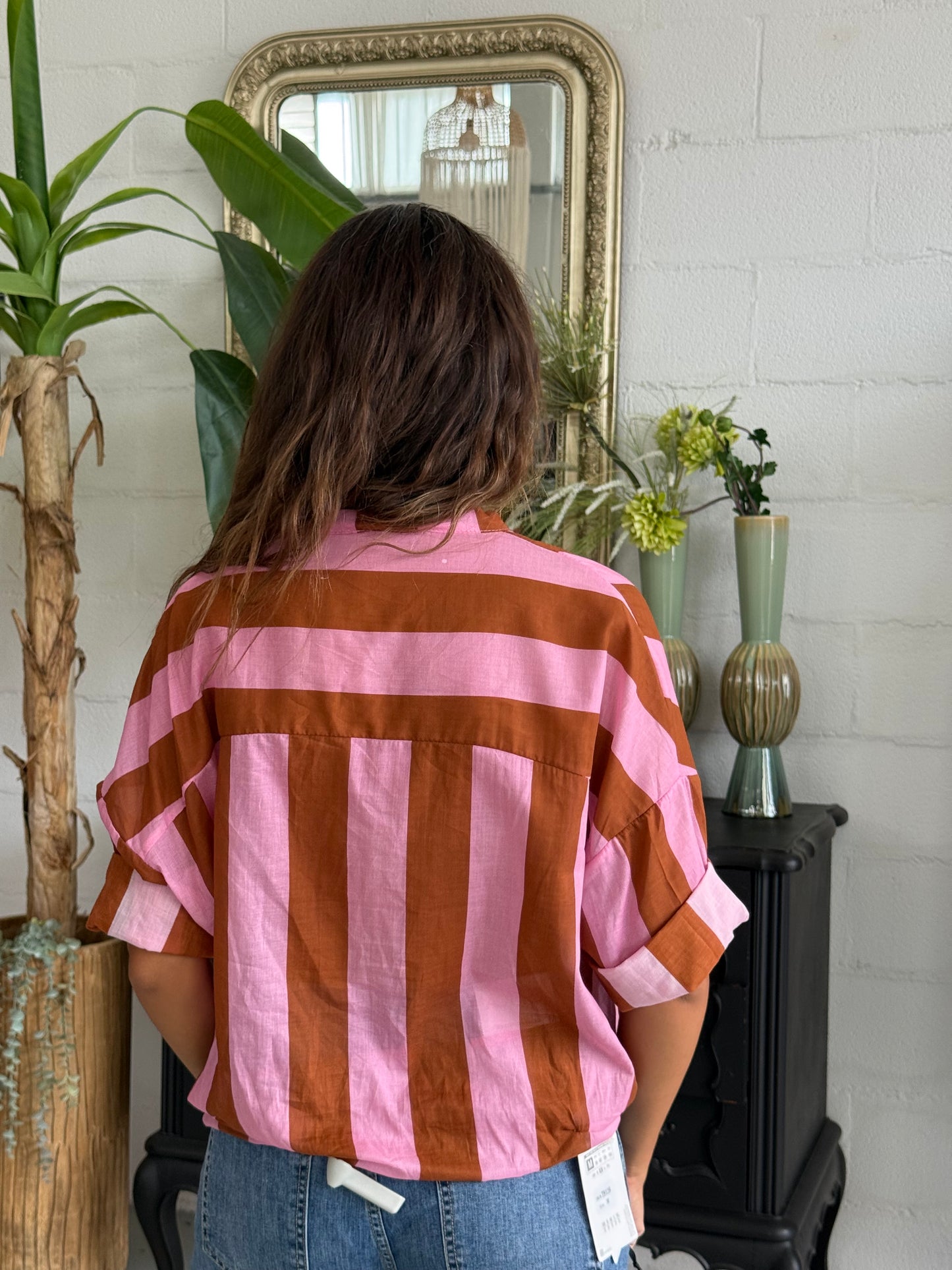 Camicia MUST Terracotta/Rosa