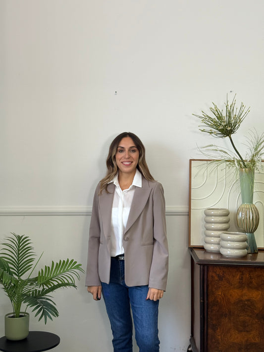 Blazer Luxury Monopetto Mocha Mousse