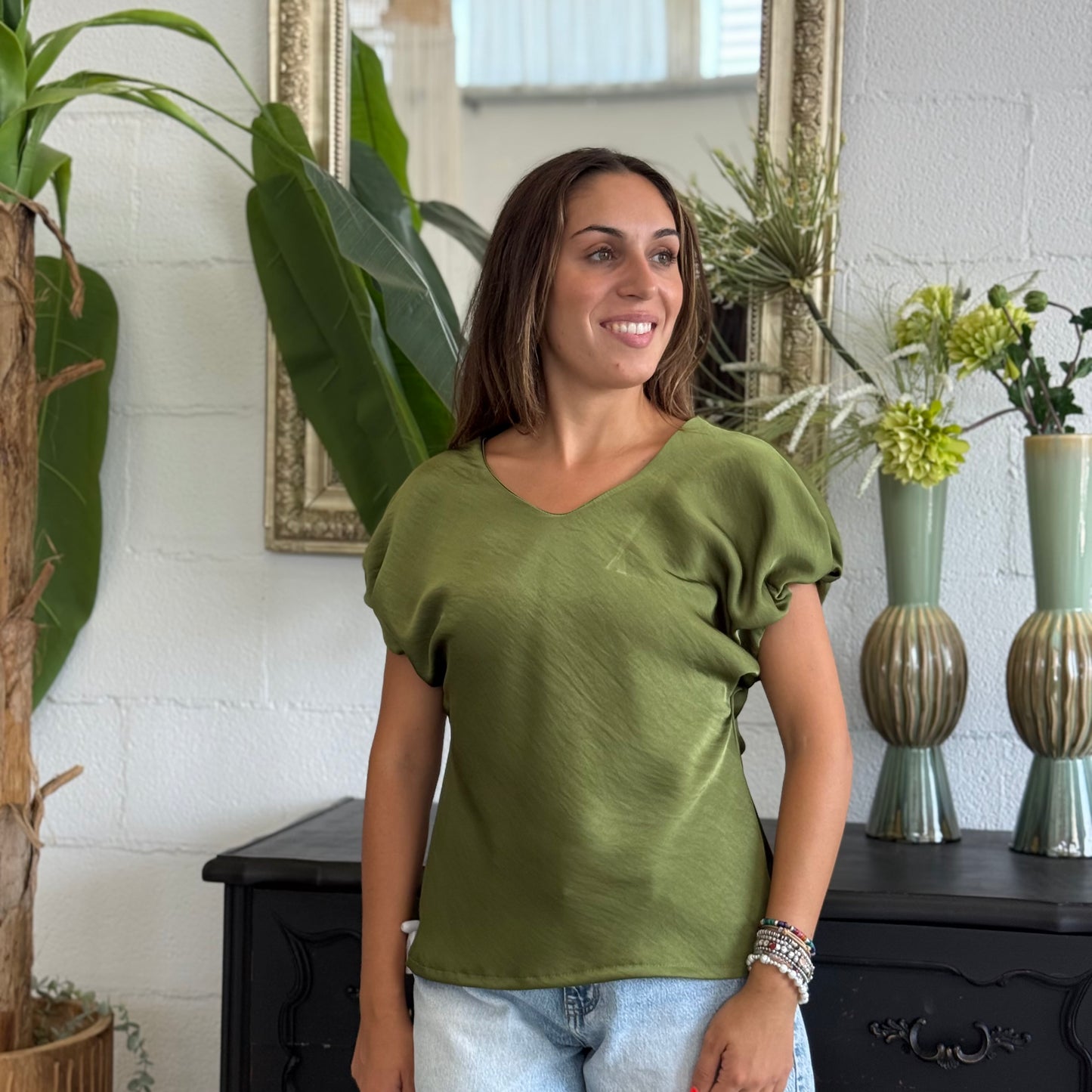 Camicia Erica in puro Satin