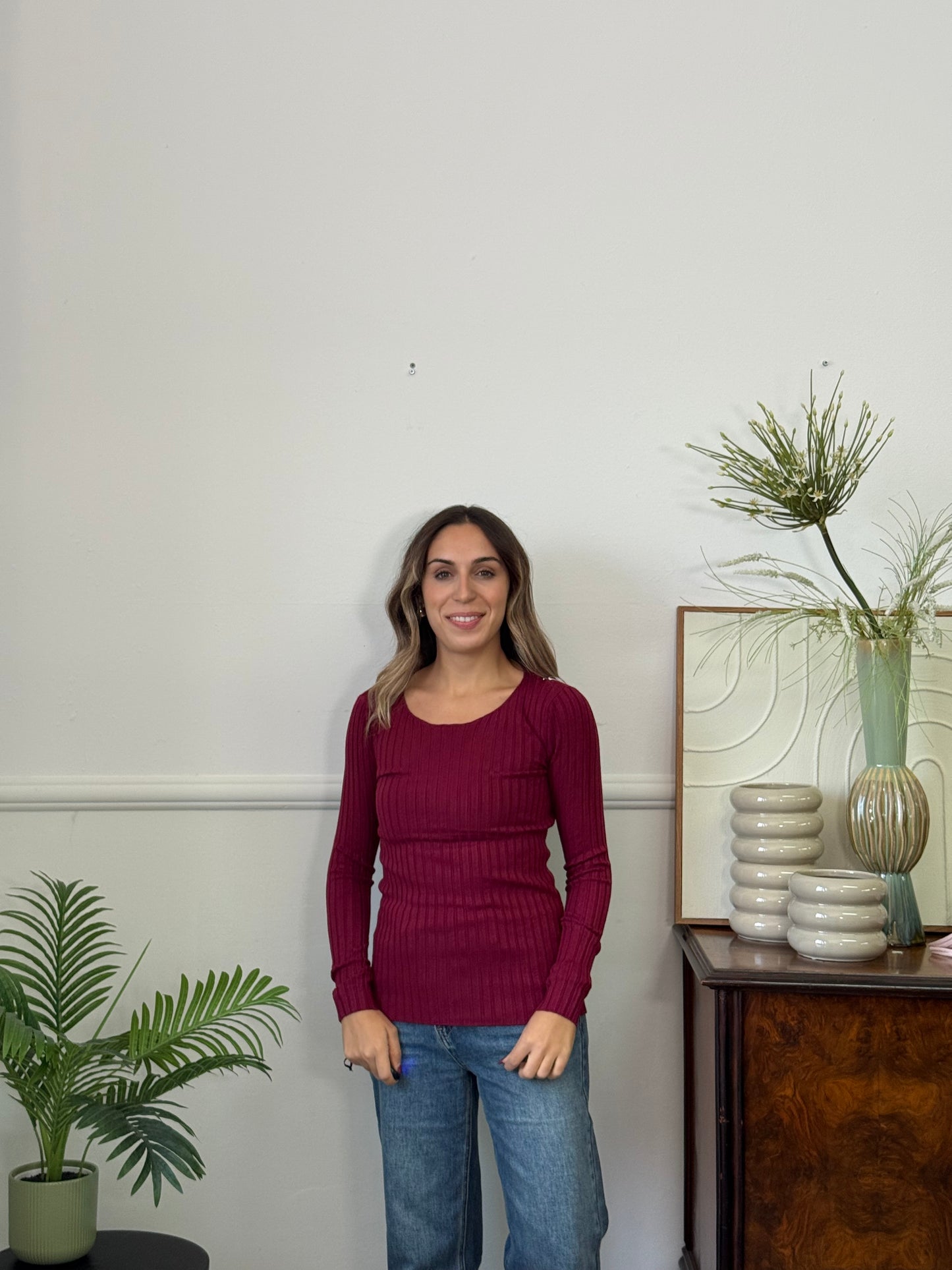 Maglioncino NO STRESS Bordeaux