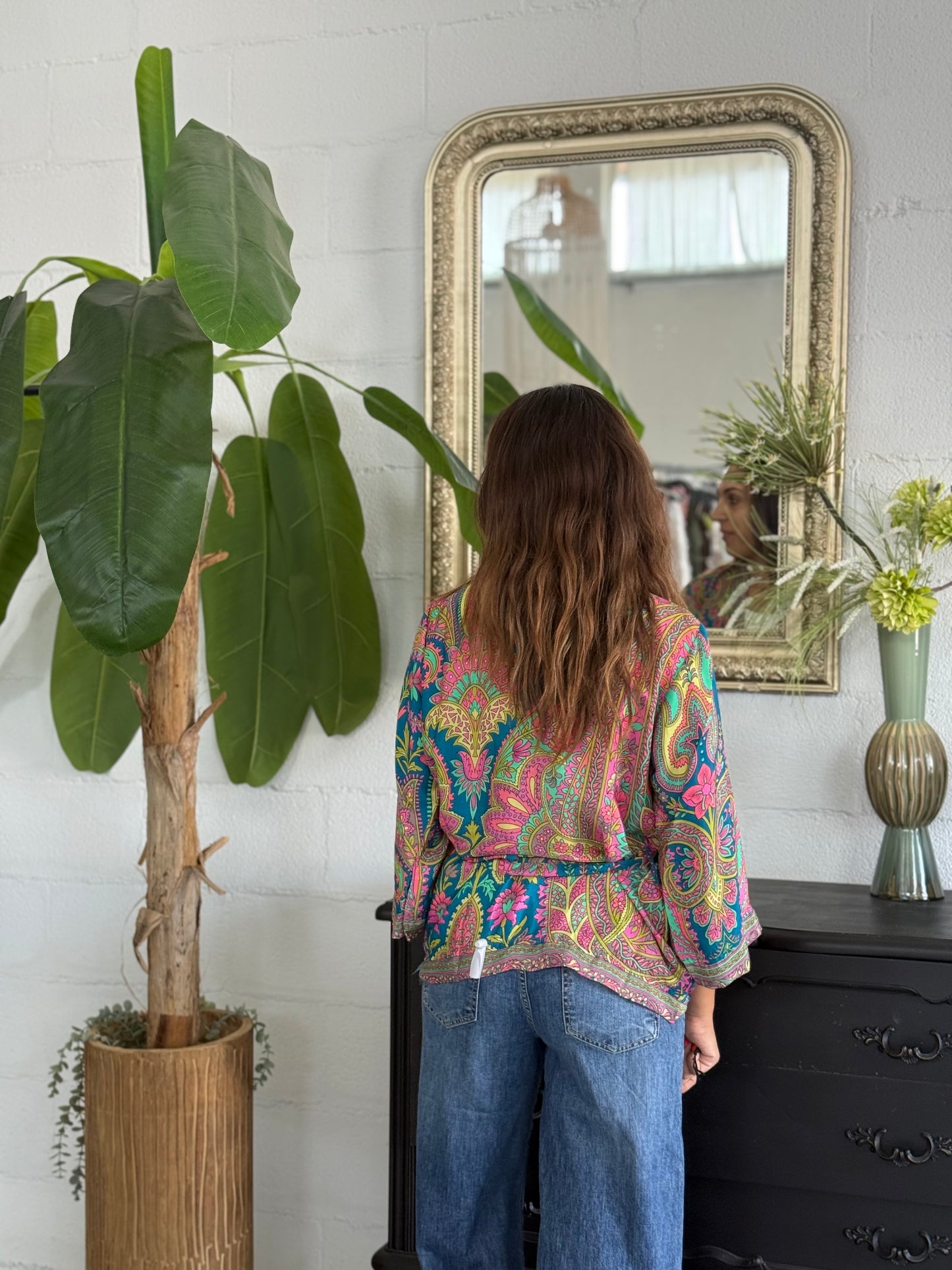 Kimono corto Seta Indiana