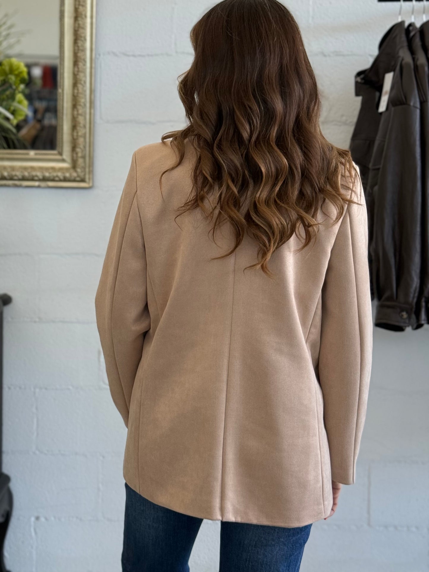 Blazer Suede Camel