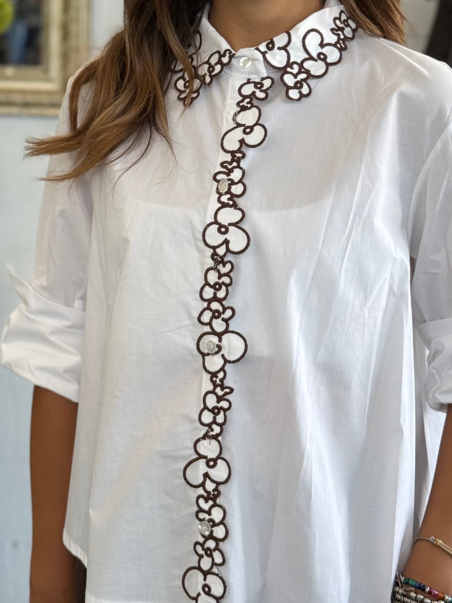 Camicia Paris Bloom Bianco