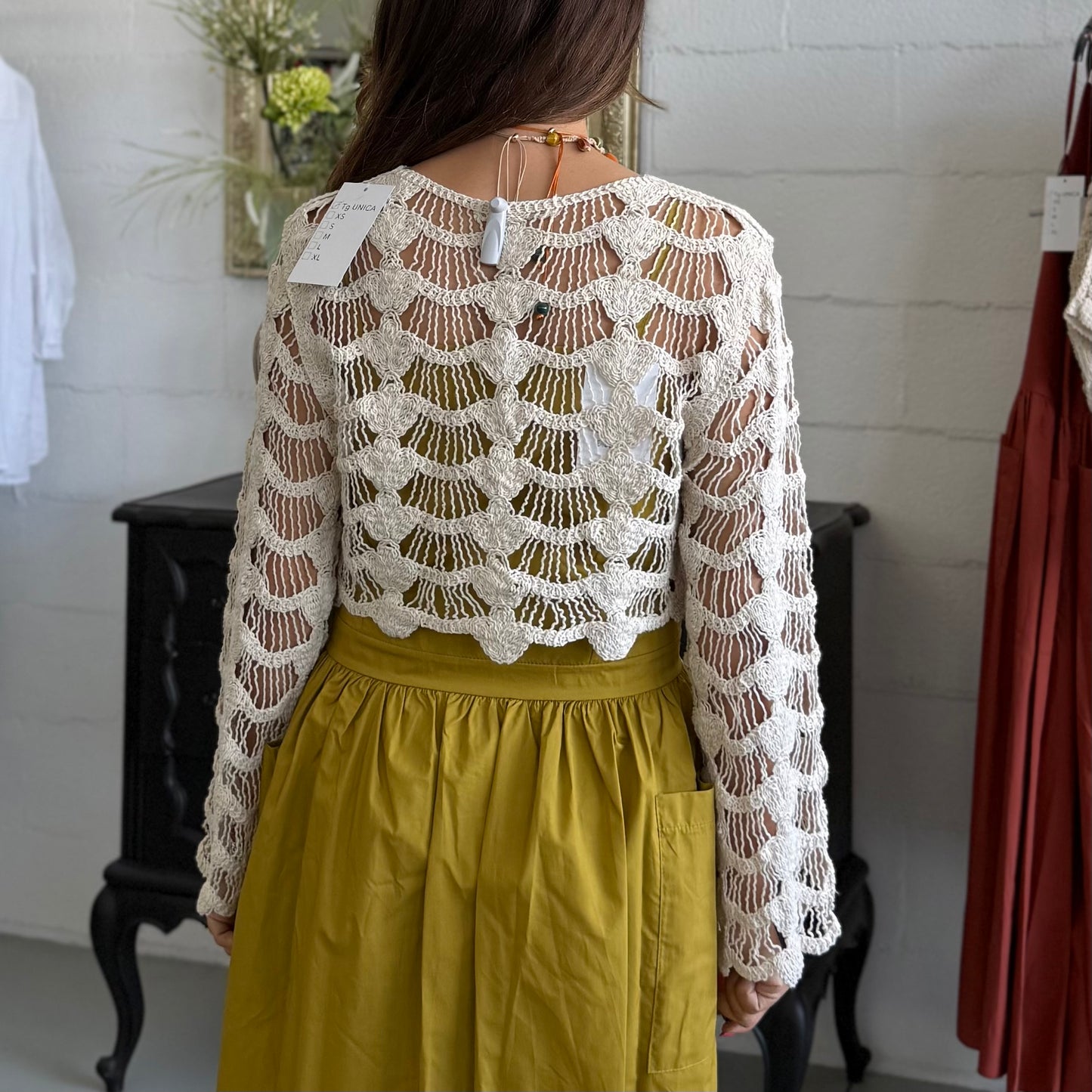 Maglioncino Crochet crop