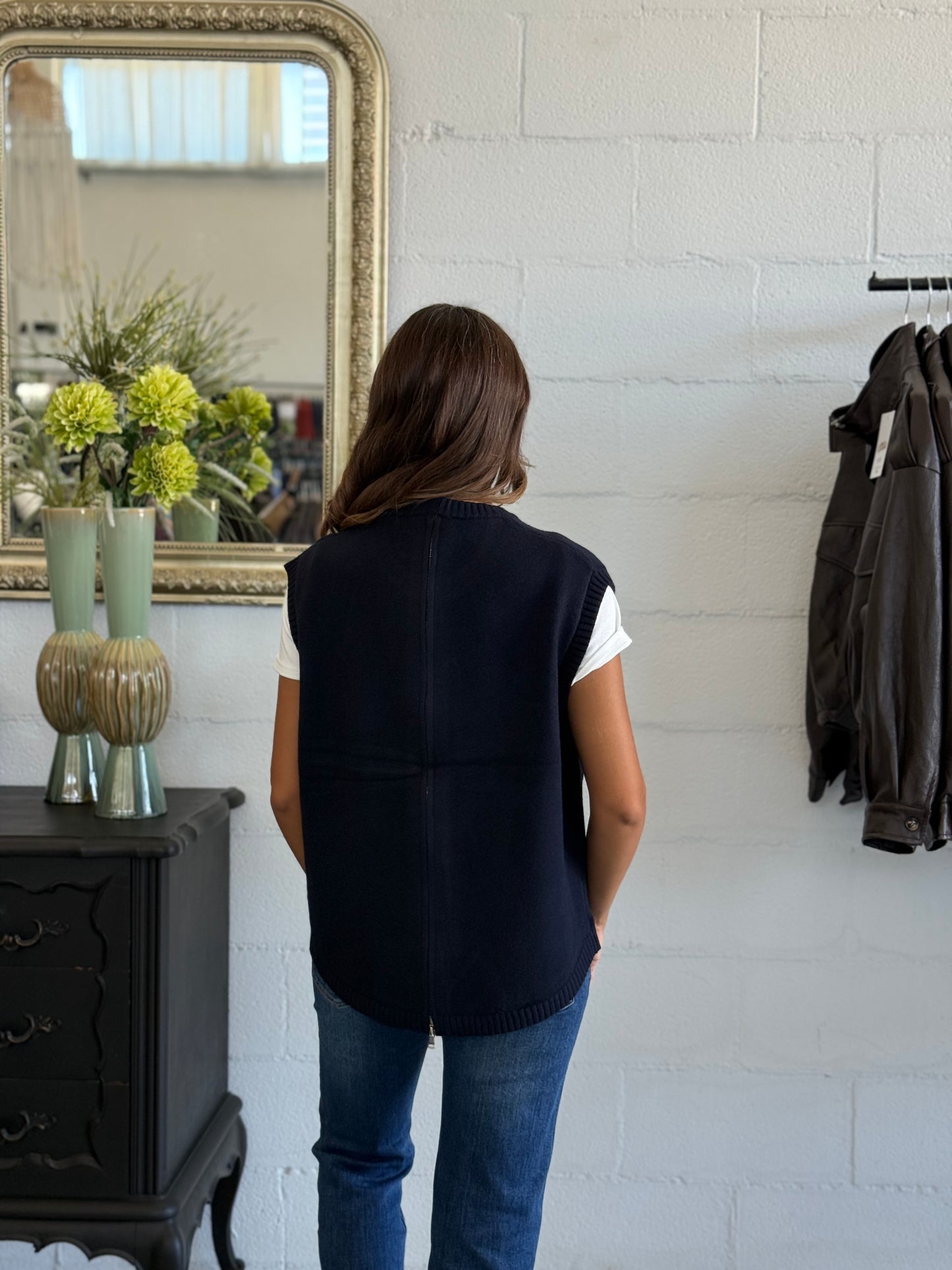 Gilet fashion con Zip