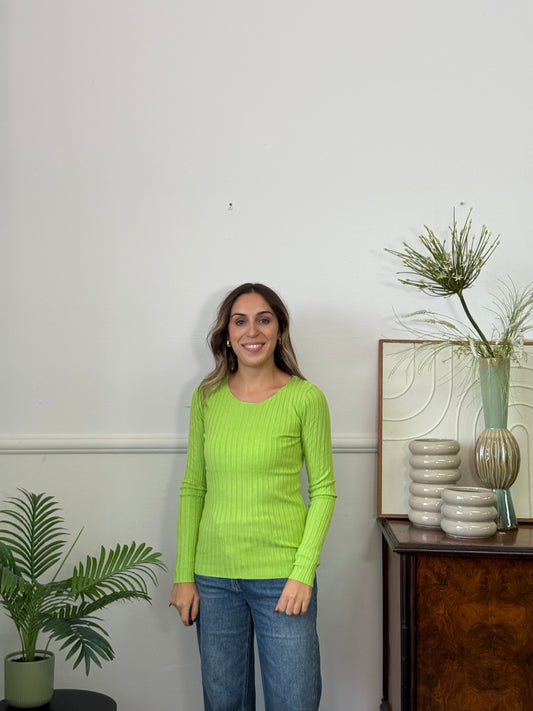Maglioncino NO STRESS Verde Fluo