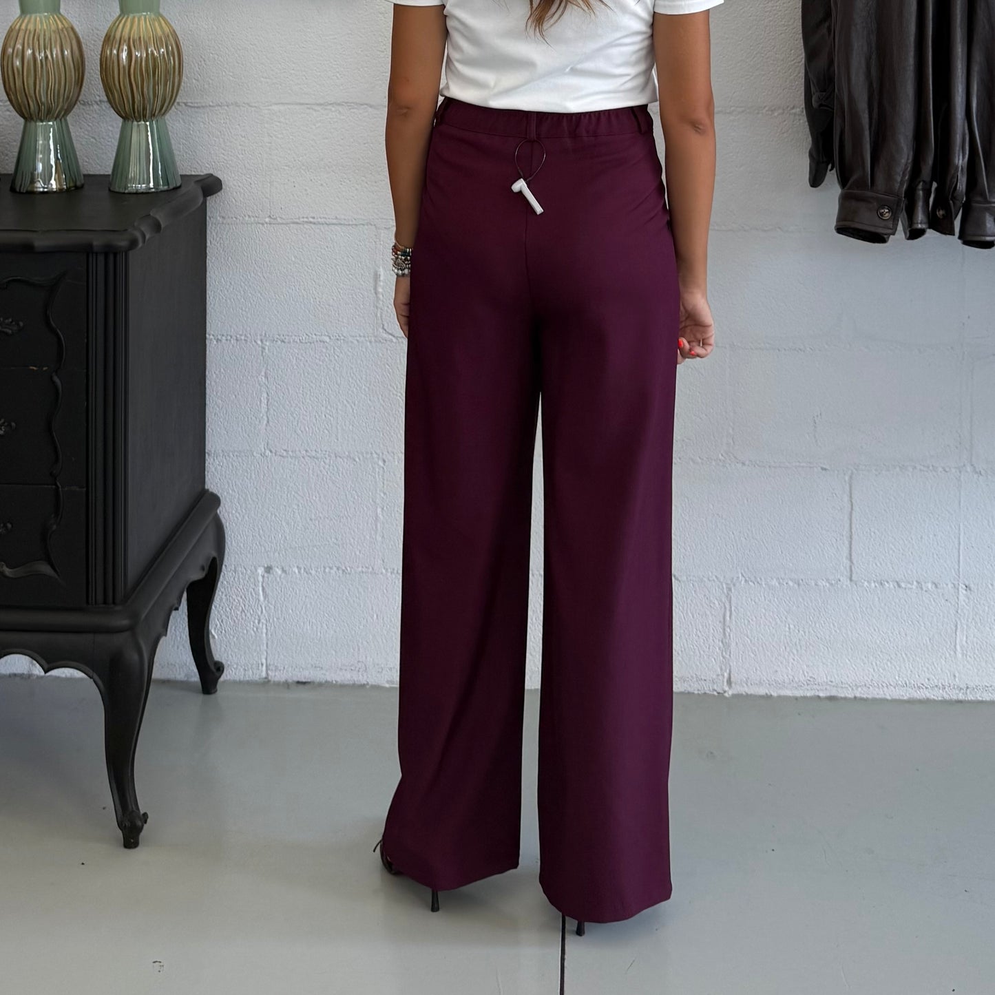 Pantalone Sartoriale Clara Bordeaux