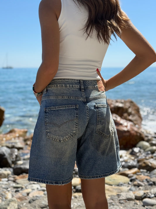 Bermuda di Jeans stile Levi’s lavaggio Classic
