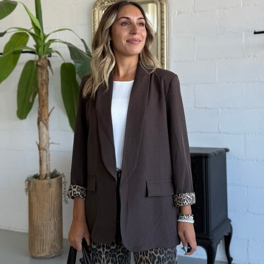 Blazer Iconic Sartoriale Leopard