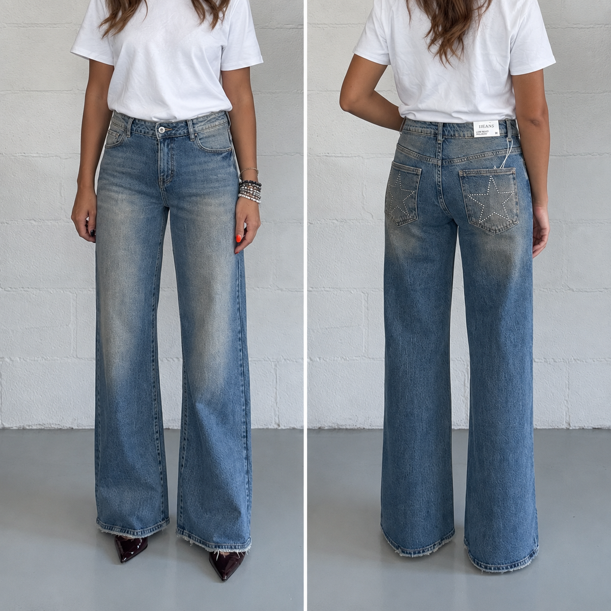 Jeans Wide Leg Star