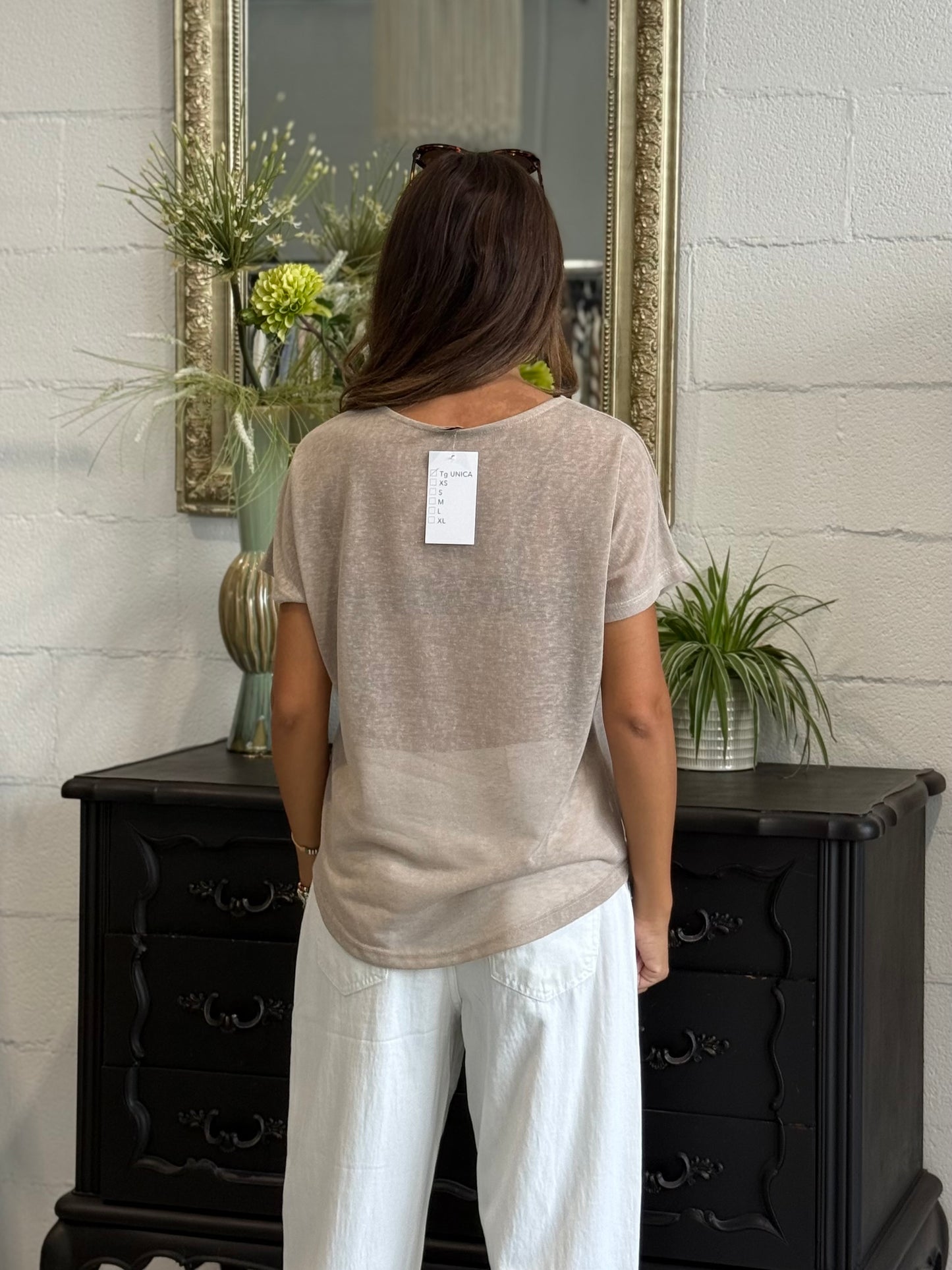T-shirt Basics in misto Lino