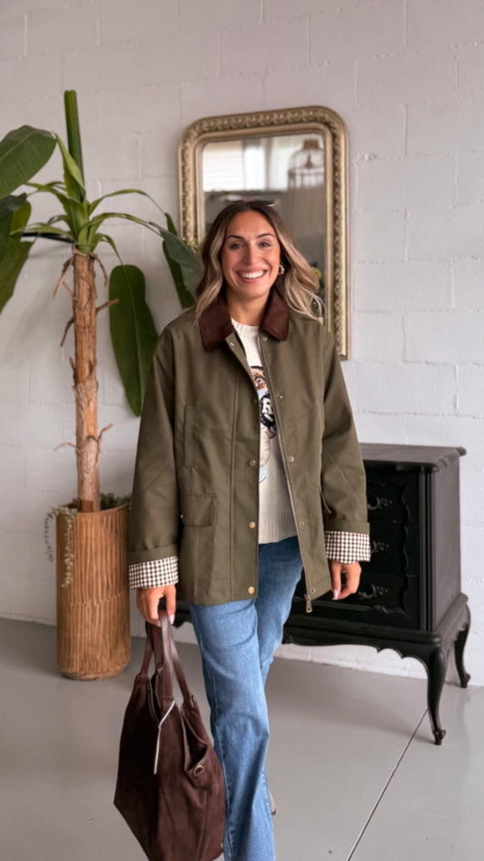 Giubbotto stile Barbour