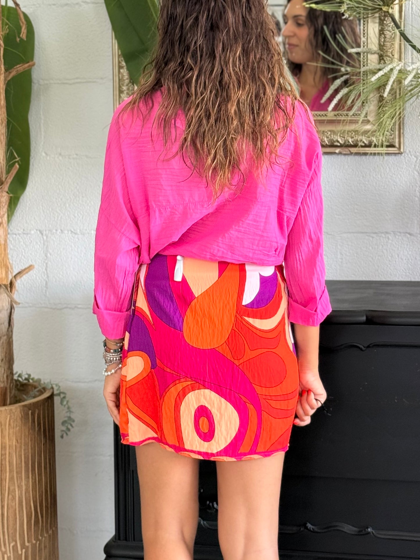 Minigonna Pareo Fucsia