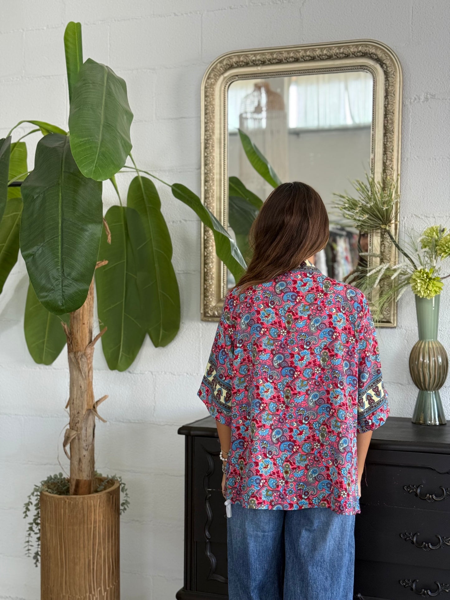 Kimono corto Seta Indiana