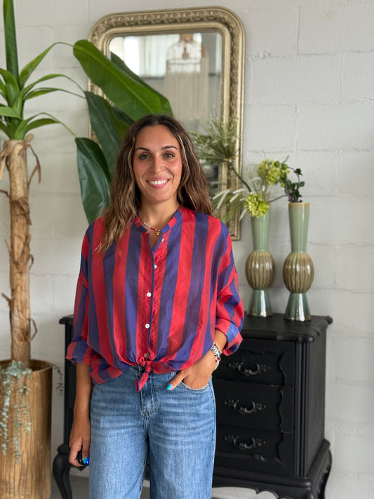 Camicia MUST Rosso/Royal