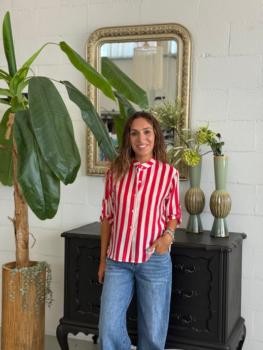 Camicia MUST Rosso/Bianco