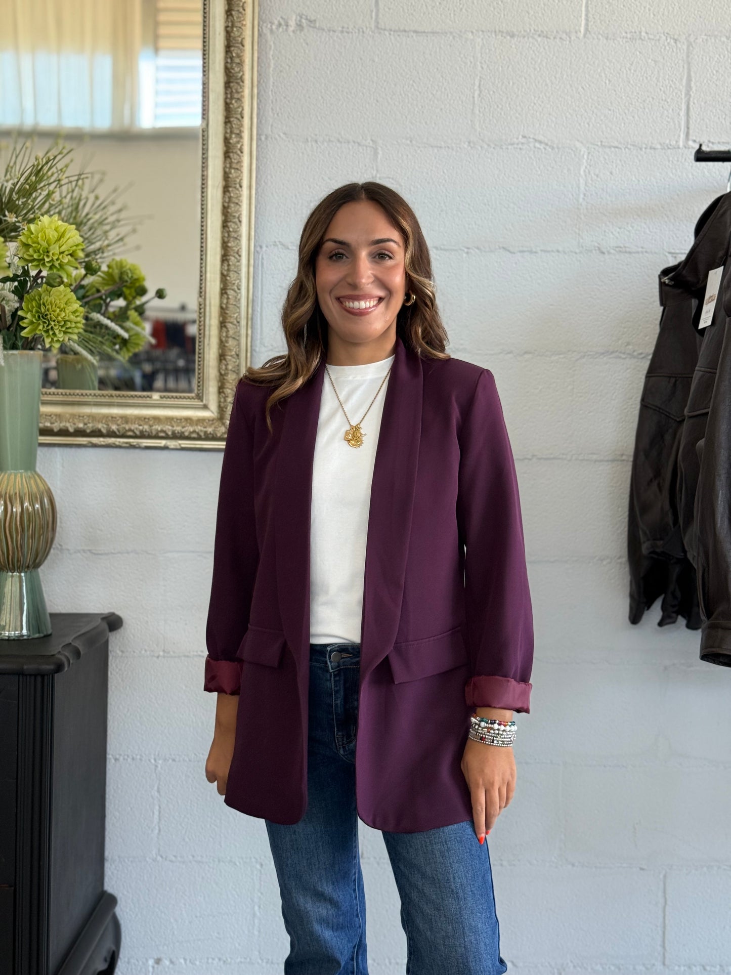 Blazer Iconic Burgundy