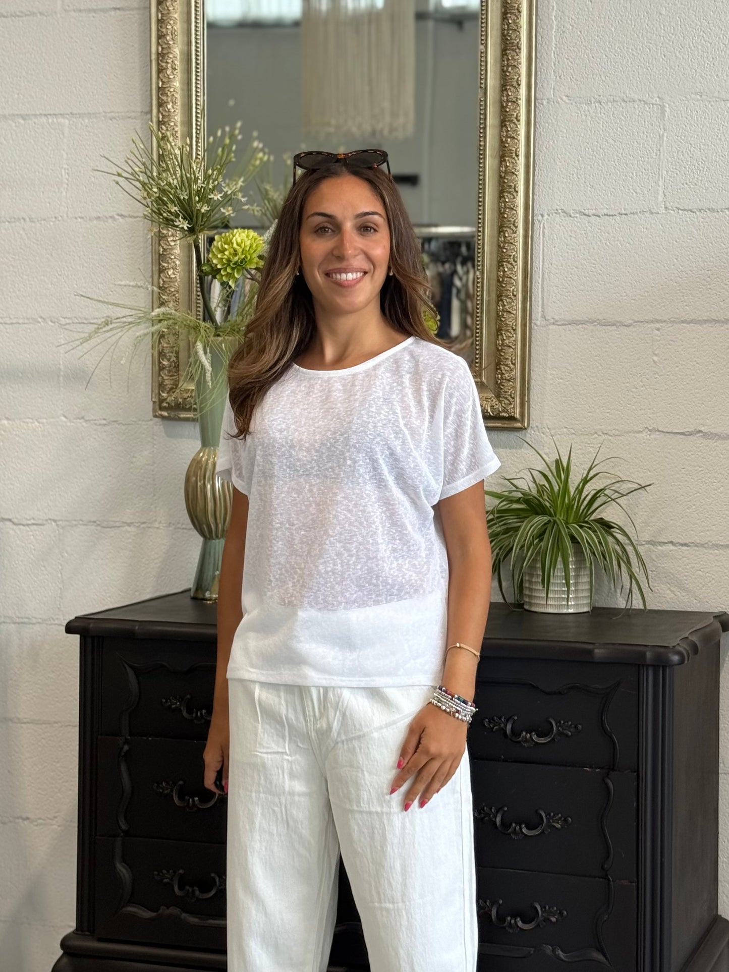 T-shirt Basics in misto Lino